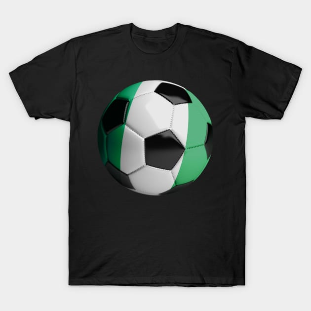 Nigeria Soccer Ball T-Shirt by reapolo